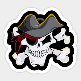 Pirate skull Sticker